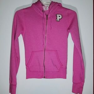 VICTORIAS SECRET University Of Pink zip hoodie